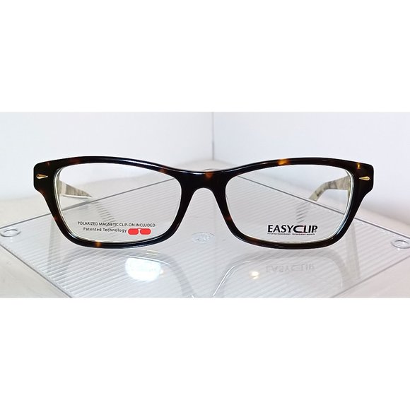 Kids EasyClip Brown Orange Tortoise Frames Green Camo Interior w/ Sunglasses - Picture 2 of 12